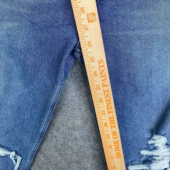 Agolde Riley Jeans High Rise Crop Jeans Size 30 Straight Light wash A056B-1255 - Picture 5 of 12